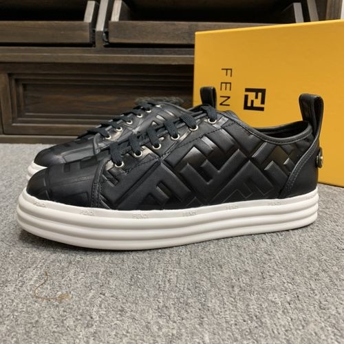 Fendi Casual Shoes With Canvas Upper And TPU Sole
