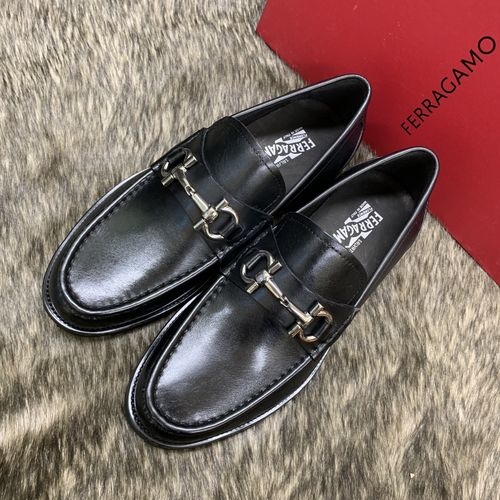 Ferragamo Cowhide Leather Loafers