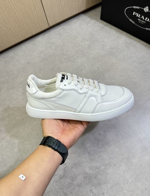 Prada Patent Leather Canvas Casual Shoes