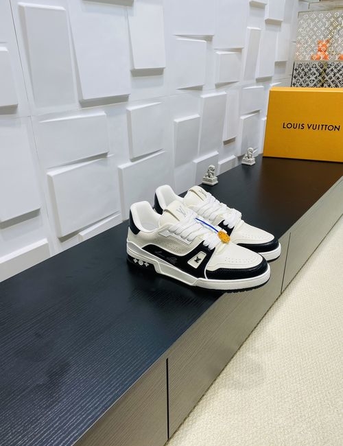 Louis Vuitton LV Trainer Sneakers With Craggy Monogram, For Skateboarding