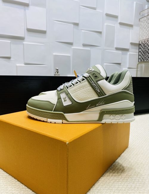 Louis Vuitton LV Trainer Sneakers With Craggy Monogram, For Skateboarding