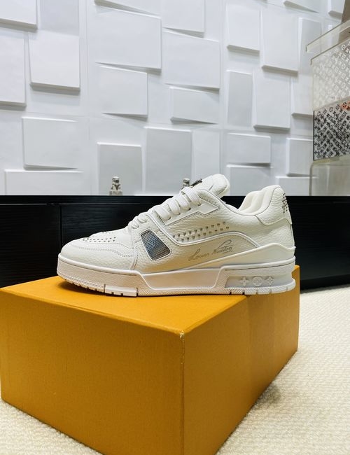 Louis Vuitton LV Trainer Sneakers With Craggy Monogram, For Skateboarding