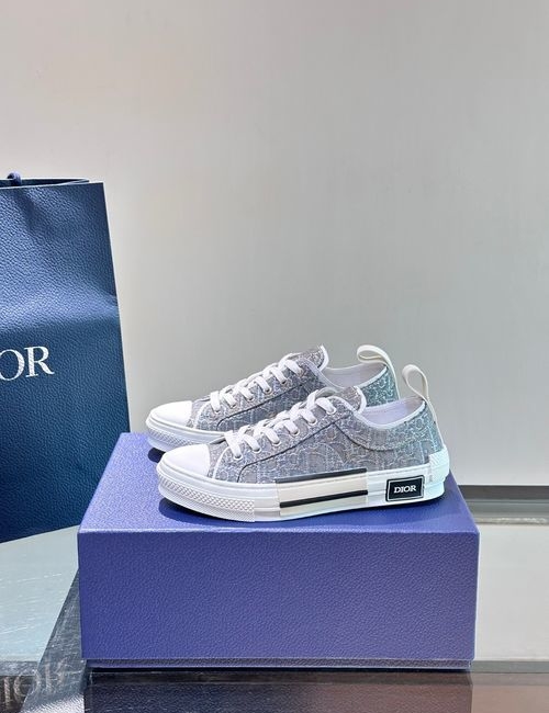 Christian Dior CD B23 Casual Sneakers With Oblique Kasuri Prints
