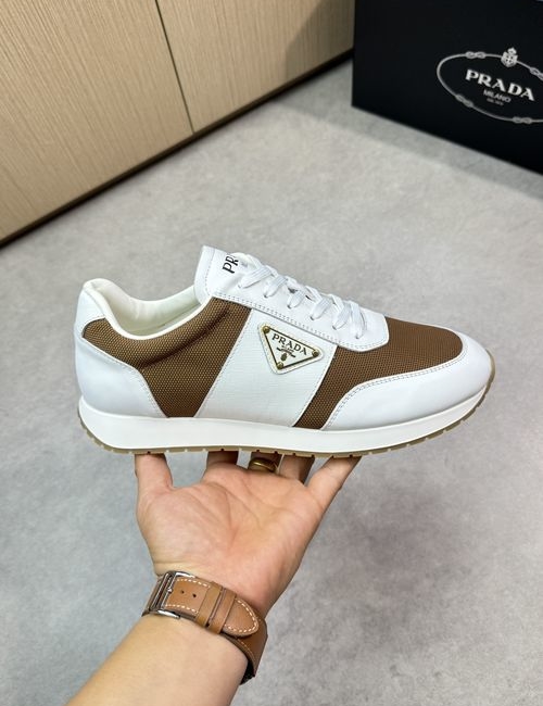 Prada Premium Casual Leather Sneakers