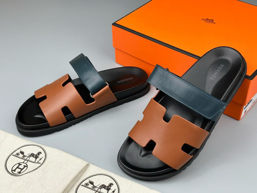 Hermes Electric Contrast Sole Sandals