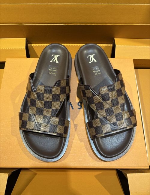 Louis Vuitton LV Oasis Printed Calfskin Slides
