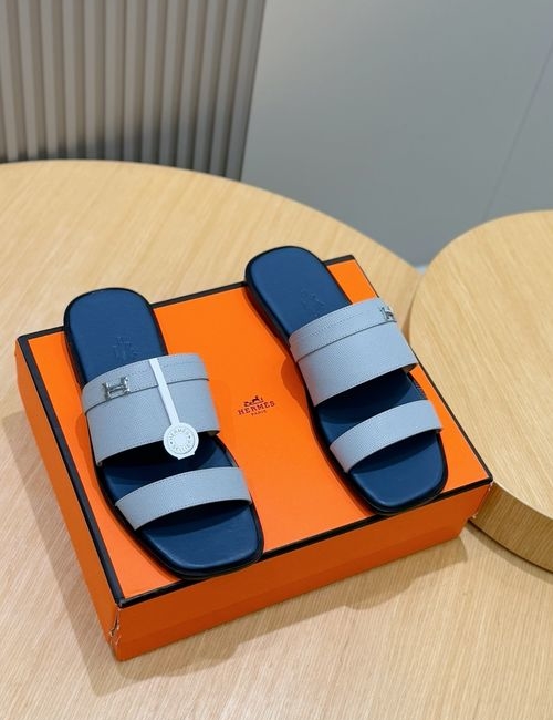 Hermes Sandals Calfskin Leather Outsole Casual