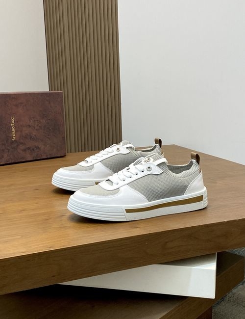 Stefano Ricci Vintage Style Genuine Leather Sneakers