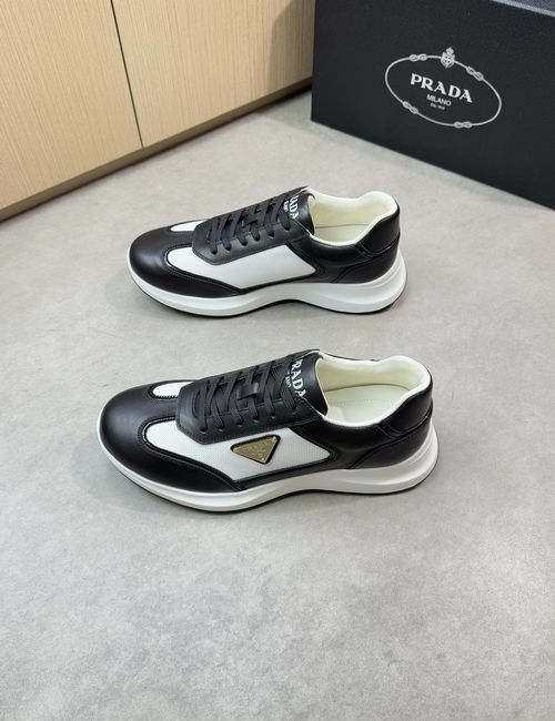 Prada Premium Casual Leather Sneakers