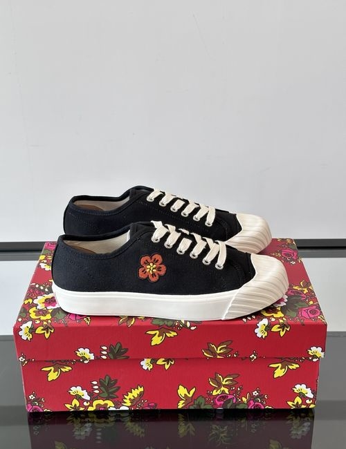 Kenzo Casual Canvas Shoes With Embroidery Logo