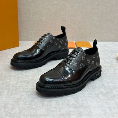 Louis Vuitton LV Genuine Leather Casual Shoes Anti-Slip