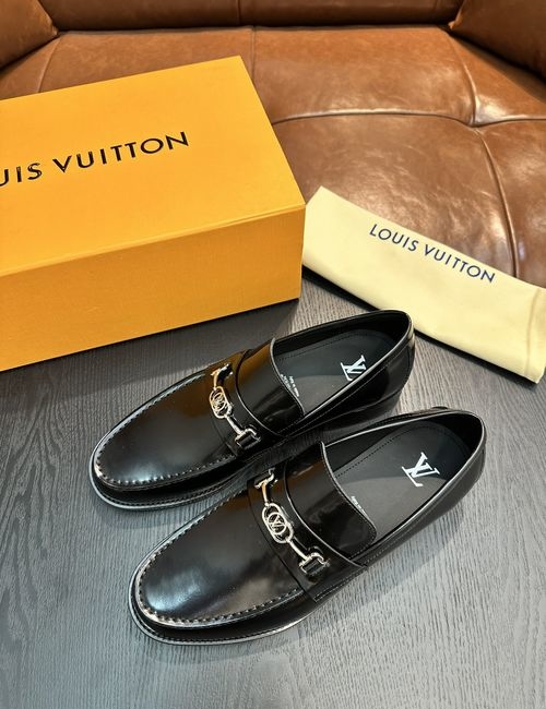 Louis Vuitton LV Leather Casual Shoes With Non-slip Sole