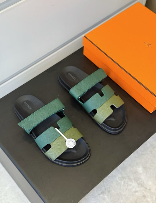 Hermes Chypre Cowhide Adjustable Sandals