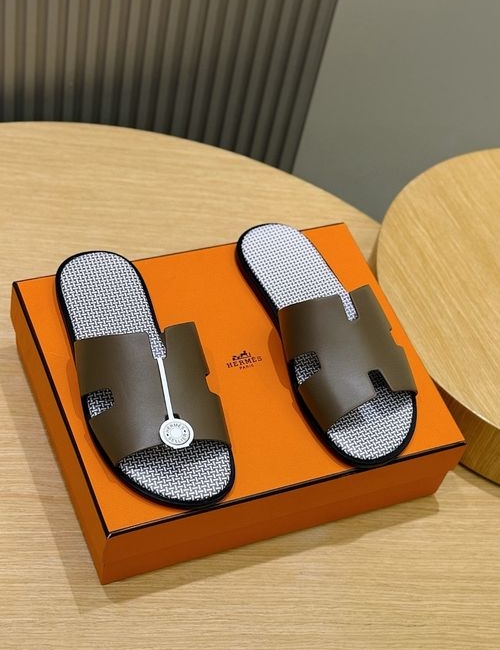 Hermes Classic Slides Calfskin Leather Outsole
