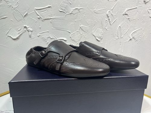 Prada Derby Tassel Trim Monk Shoes
