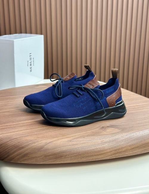 Berluti Shadow Sneakers Knit Upper Handcrafted Sole