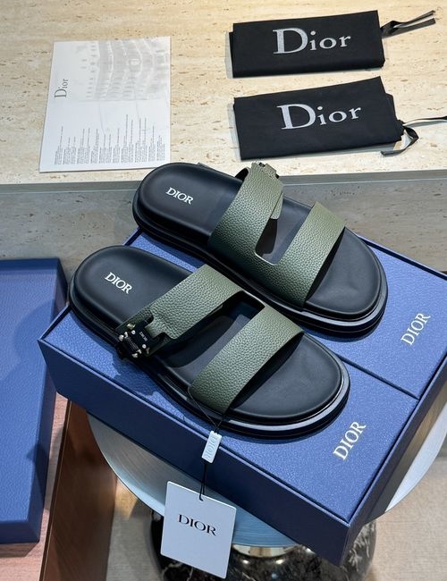 Christian Dior CD Aqua Sandals With Oblique Print