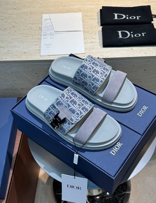 Christian Dior CD Aqua Sandals CD Diamond Pattern Upper