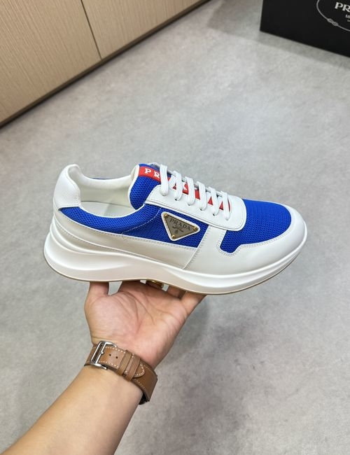 Prada Nappa Leather Mesh Casual Sneakers