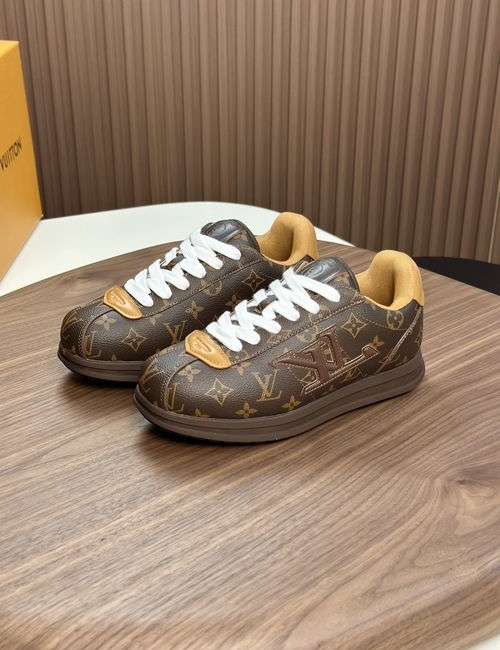 Louis Vuitton LV Premium Cowhide Casual Sneakers With TPU Sole