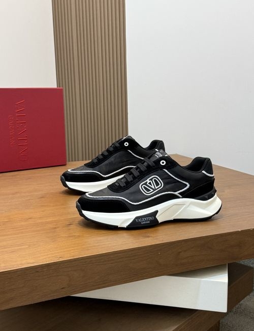 Valentino Rivet Decor Leather Sneakers