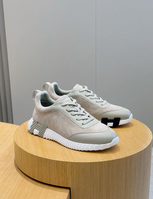 Hermes Bouning Suede Goat Leather Calfskin Sneakers