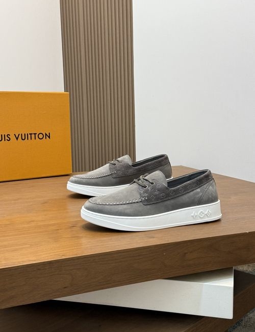Louis Vuitton LV Casual Fashion Leather Shoes With Rubber Sole