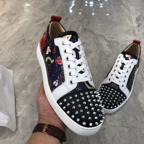 Christian Louboutin Low-Top Spiked Shoes With Premium Materials