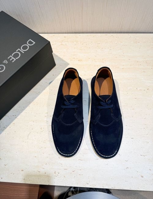 Dolce & Gabbana DG New Florio Suede Moccasins DG Logo