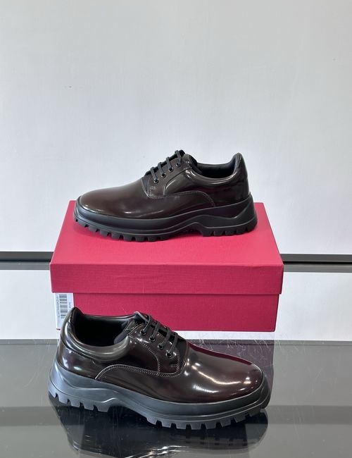 Ferragamo Classic Leather Shoes With Breathable Inner Lining