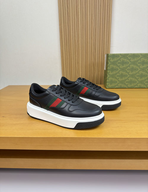 Gucci Premium Casual Sneakers Napa Leather Upper