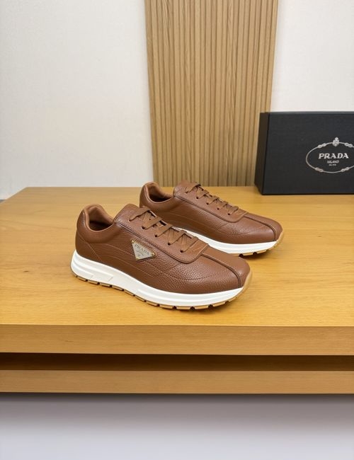 Prada Premium Casual Leather Sneakers