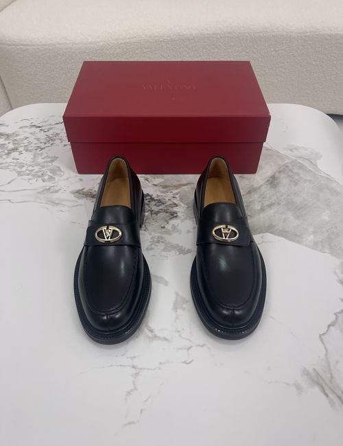 Valentino Logo-Embellished Loafers With Leather Lining