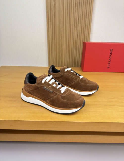 Ferragamo Casual Sneakers With Logo Detail