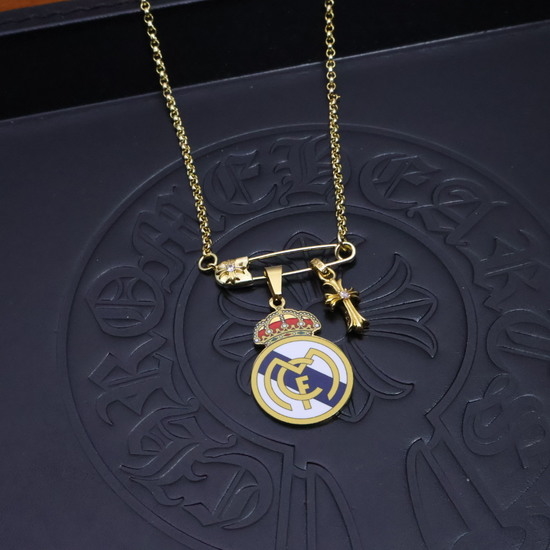 Chrome Hearts Diamond Inlaid Pin Shaped Clavicle Necklace