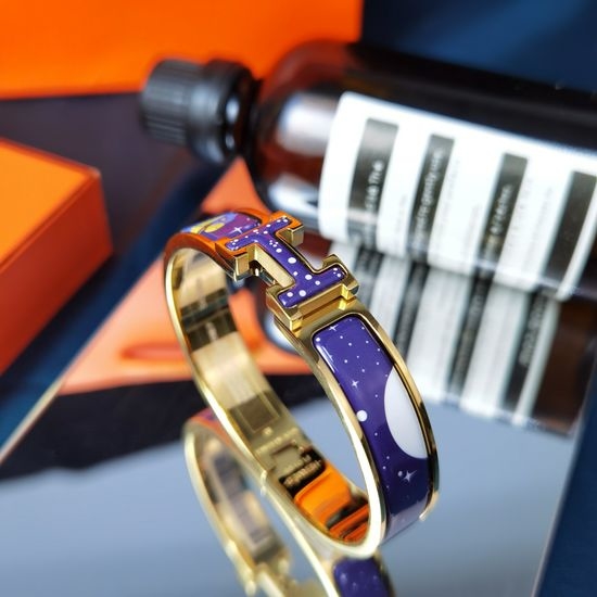 Hermes Enamel Inlay Bangle
