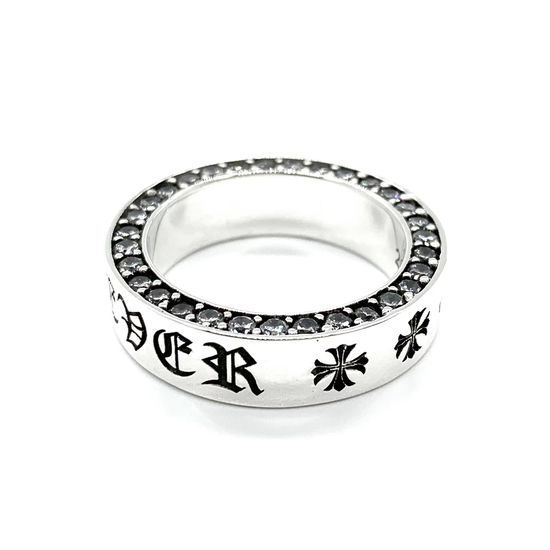 Chrome Hearts Classic Stone Inlaid Ring