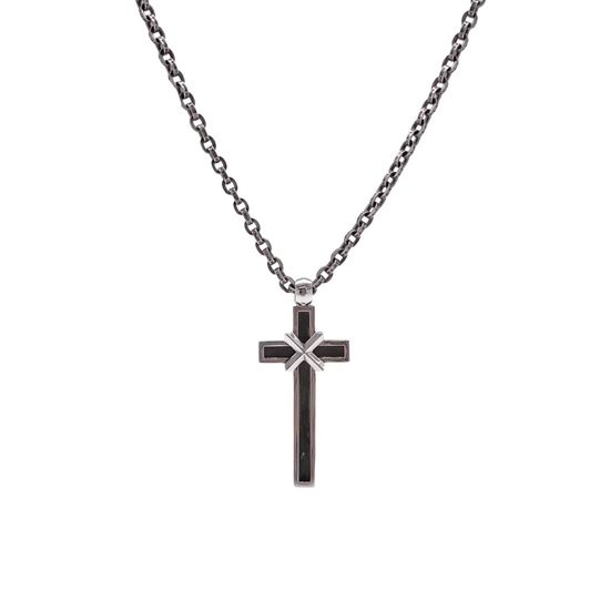 Chrome Hearts Vintage Cross Pendant Chain Necklace
