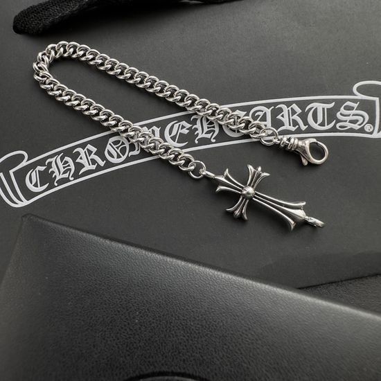 Chrome Hearts Cross Pattern Cuban Chain Bracelet