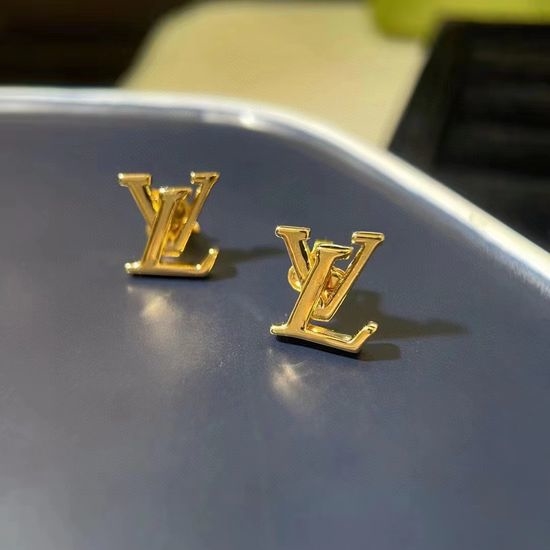 Louis Vuitton LV Classic Logo Design Earrings