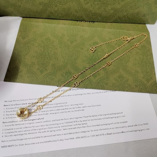 Gucci Hollow Star Pendant Adjustable Chain Necklace