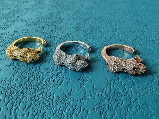 Cartier Luxury Leopard Design Diamond Ring
