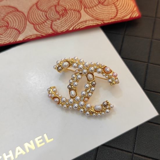 Chanel Freshwater Pearl Camellia Brooch