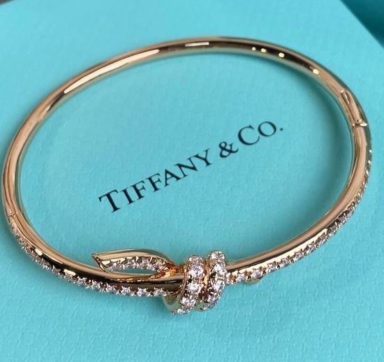 Tiffany & Co. Single Band Paved Rhinestone Bangle