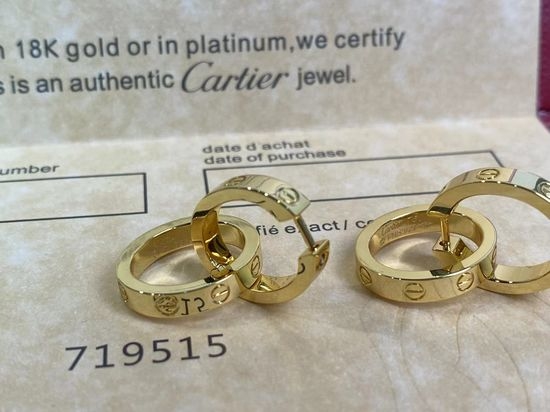 Cartier Classic Love Design Earrings