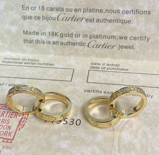 Cartier Diamond-studded LOVE Earrings Elegant Jewelry