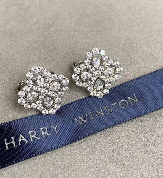 Harry Winston Sparkling Versatile Decorative Earrings