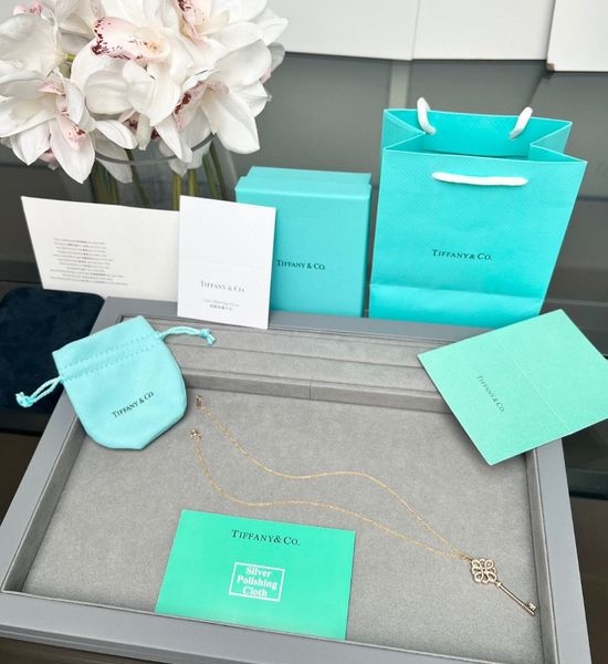 Tiffany & Co. Key Pendant Necklace with Sleek Design