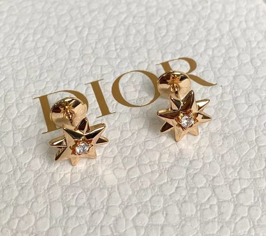 Christian Dior CD Lucky Star Compass Rose Earrings