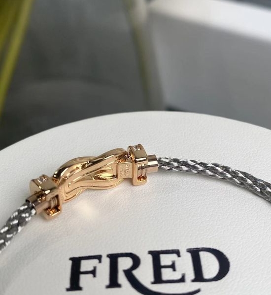 Fred Classic Gray Steel Cord Bracelet